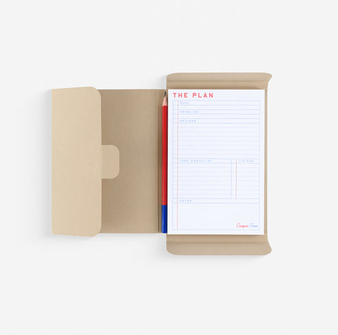 Crispin Finn The Plan Notepad With Pencil Packaged Set