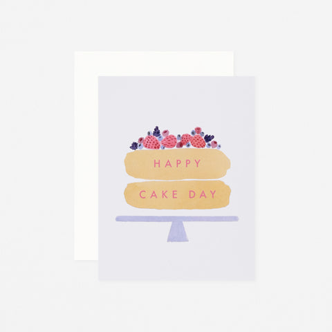 Dear Hancock Paint Strokes Cake Birthday Card