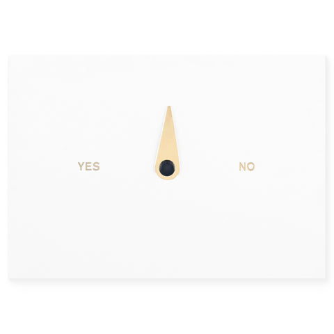 Dotsy Yes | No Greeting Card | Red Or White White