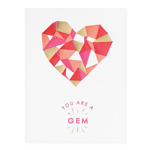 Elum Gem Heart Greeting Card