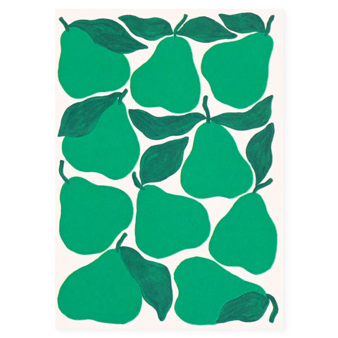 Evermade Green Pears Greeting Card 