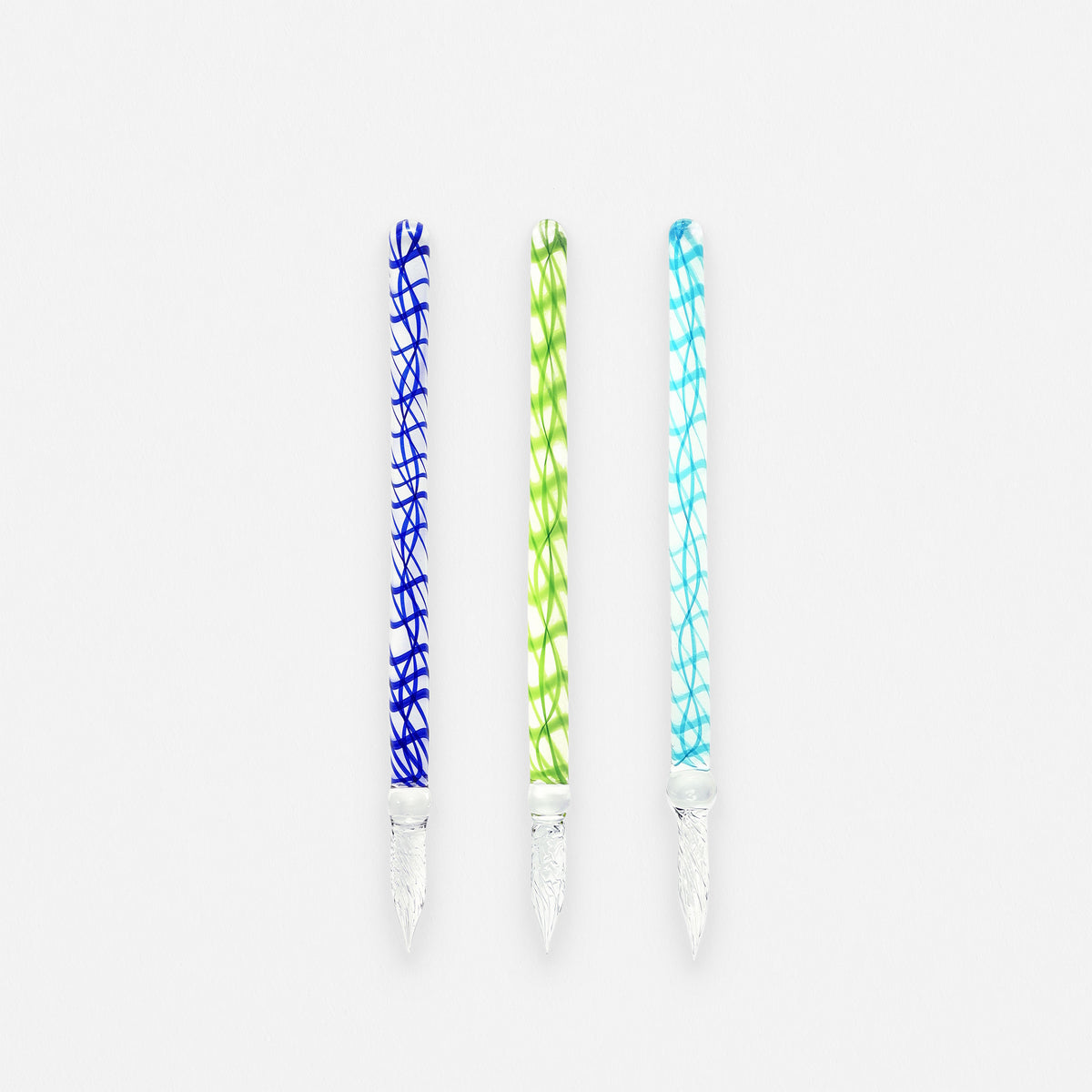 Hand-Blown Glass Dip Pen Swirl | 3 Colors