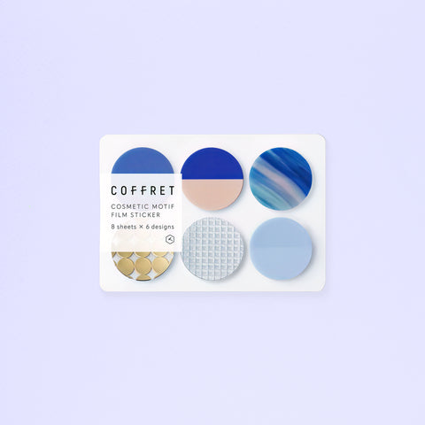 Hitotoki Coffret Film Stickers Circle | Two Color Palettes Horizon Blue