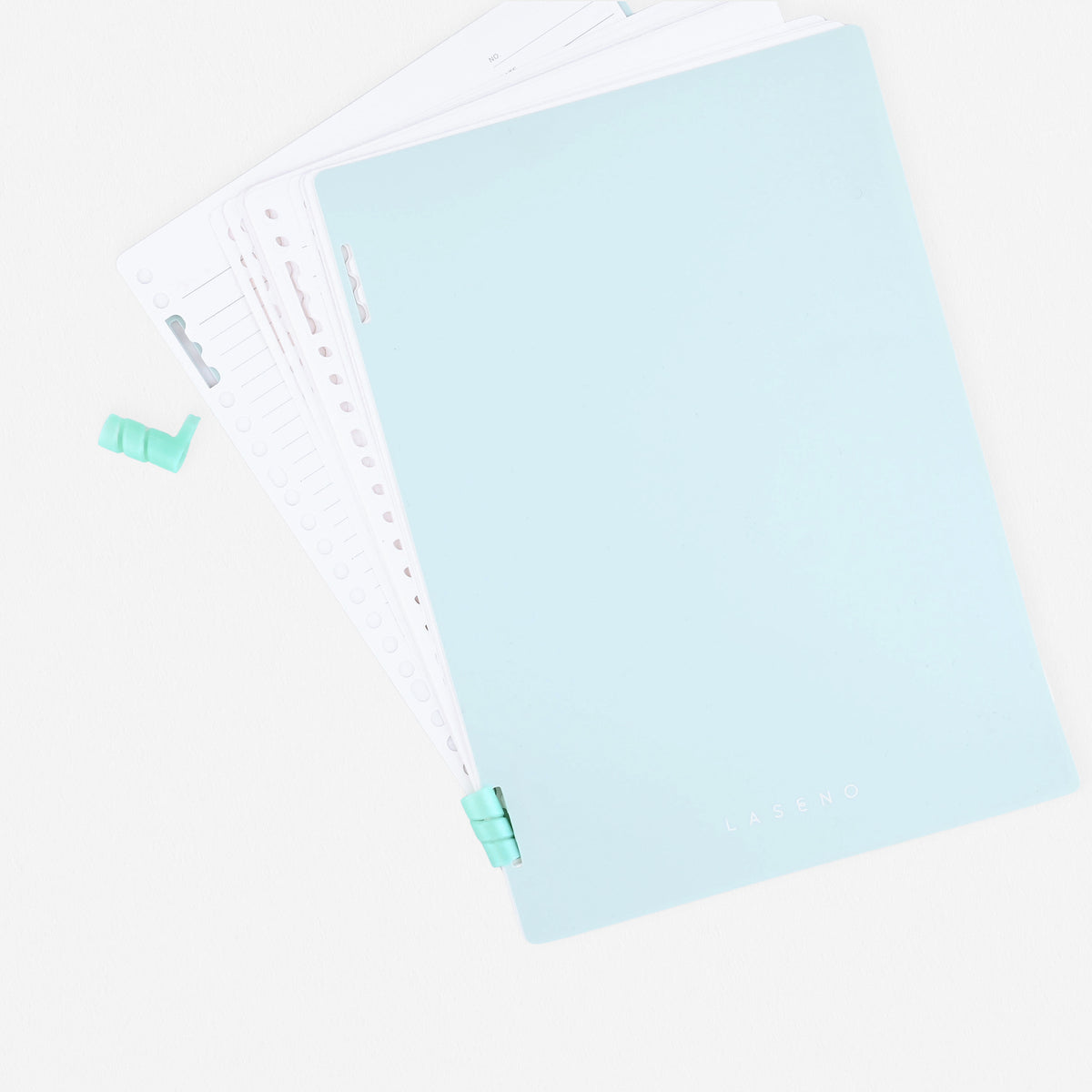 Laseno Flexible Spiral Ring Refillable Notebook Mint B5