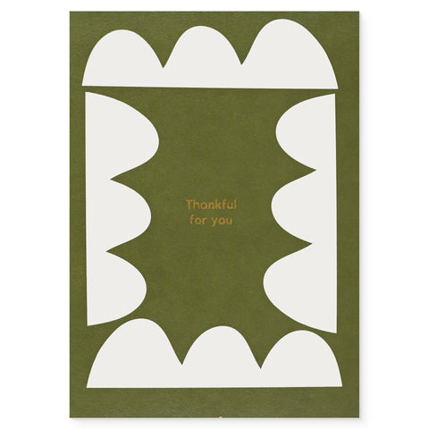 Kinshipped Thankful For You Greeting Card