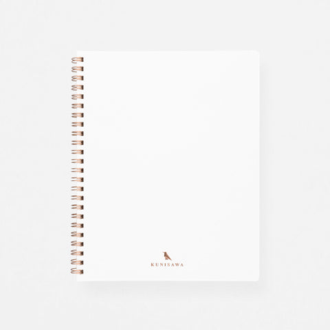 Kunisawa Find Ring Note Notebook Executive Dot Grid | 5 Colors White