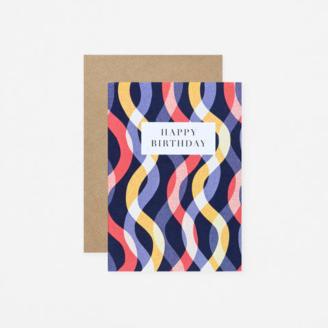 Miscellany Press Wiggle Birthday Card 