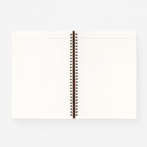 Moglea Citron Hand-Painted Cloth-Covered Lined Notebook A5