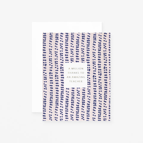 Ramona & Ruth Million Thanks Teacher Greeting Card 
