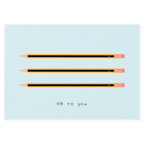 Rumble Cards HB Pencil Birthday Card 