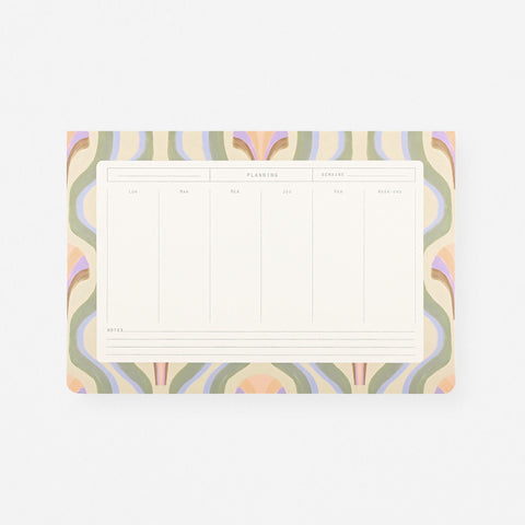 Season Paper Weekly Notepad Mother Of Pearl