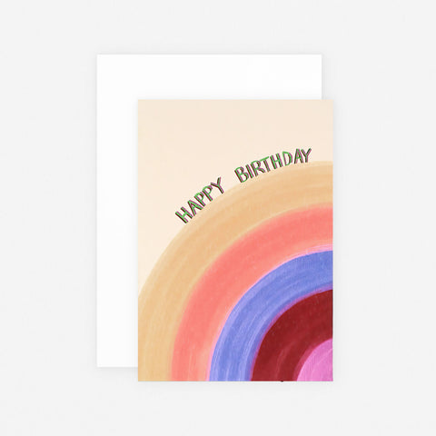 Season Paper Rainbow Birthday Card