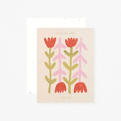 Someday Studio Little And Loved New Baby Greeting Card