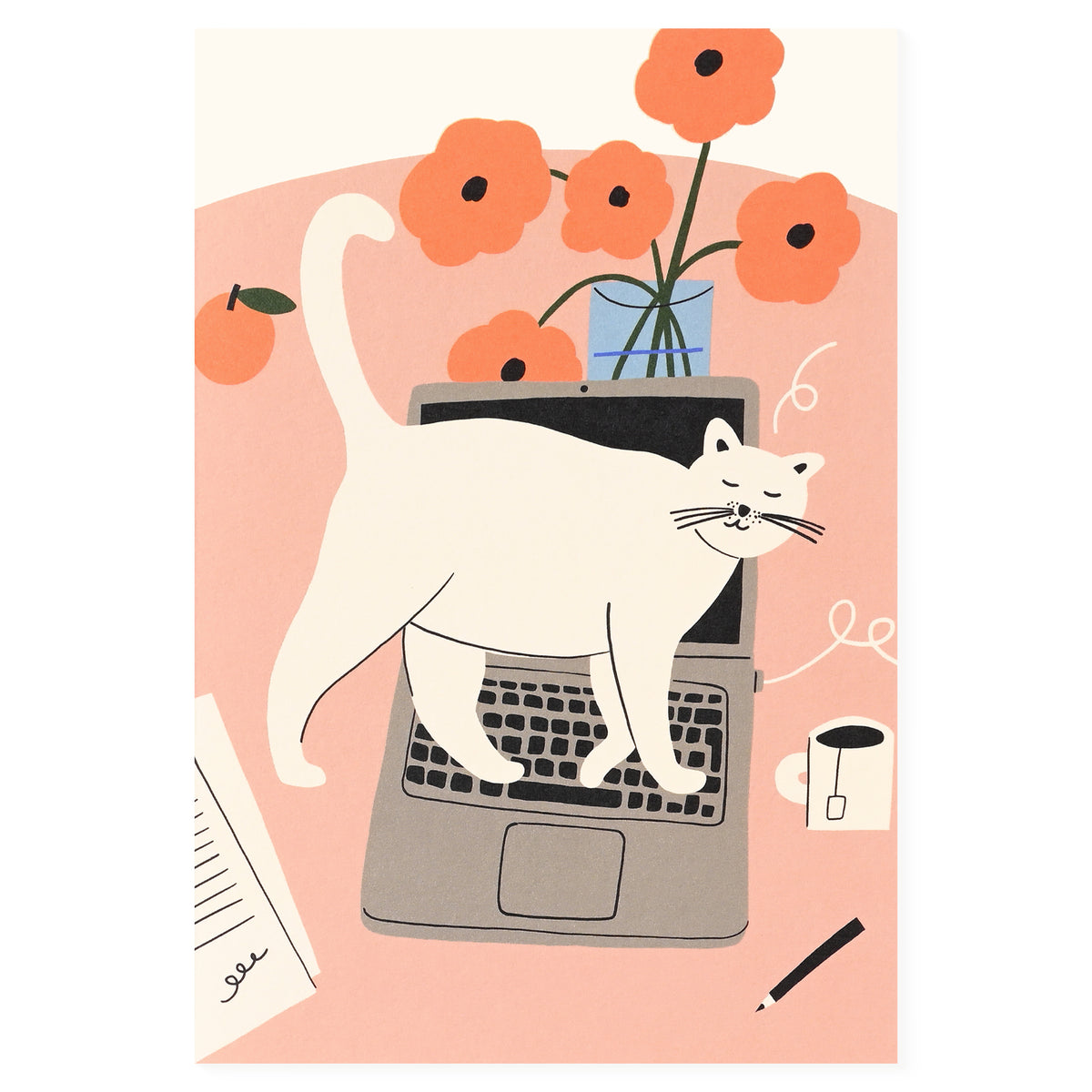 Wrap Stop Working Art Card 