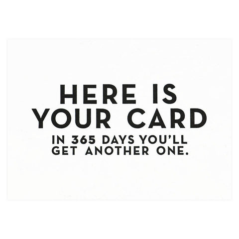 Constellation & Co. Here Is Your Card Birthday Card 