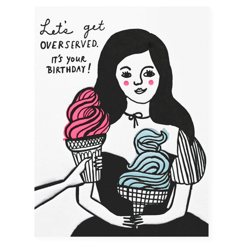 Paper Epiphanies Overserved Birthday Card 