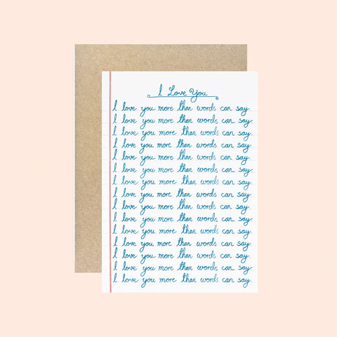 Sukie I Love You More Than Words Can Say Greeting Card 